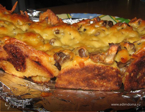 Пышная грибная запеканка
