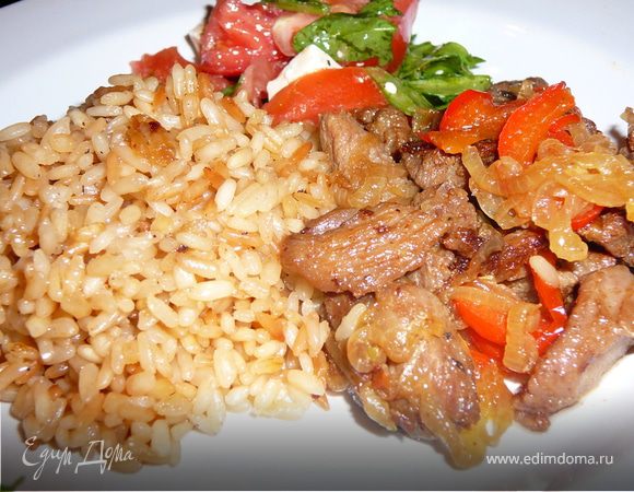 Гавайский рис с индюшатиной