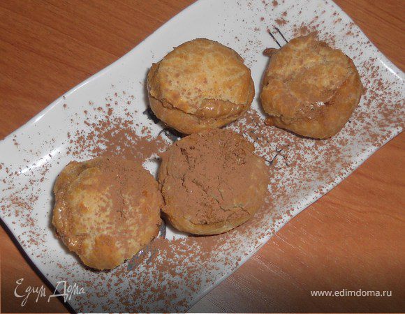 Профитроли с кофейно-шоколадным маскарпоне