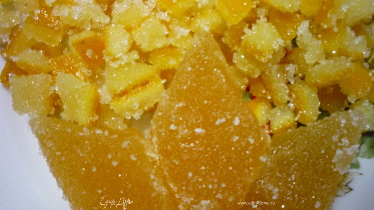 Апельсиновые цукаты и мармелад (повидло)