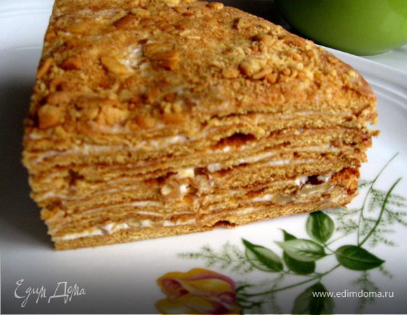 Мой медовик ко  дню рождения