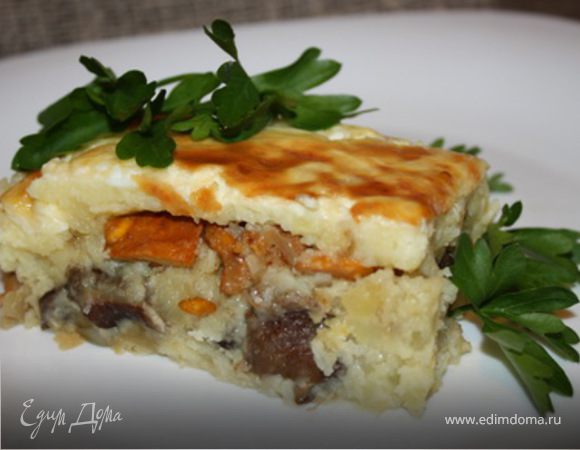 Картофельно-грибная запеканка Картофельно-грибная запеканка