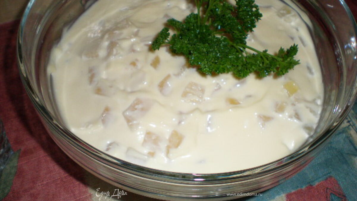 Салат "Ананасовый с крабами"