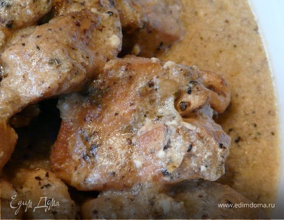 Курица в сливочно-горчичном соусе 