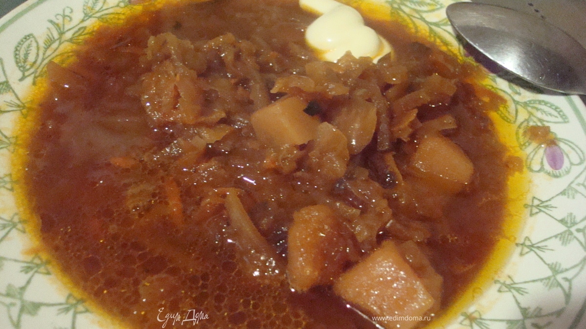 Постный борщец