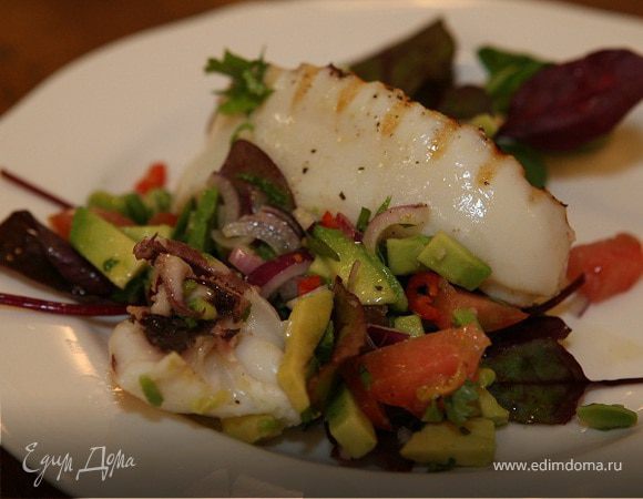 Кальмары с авокадо