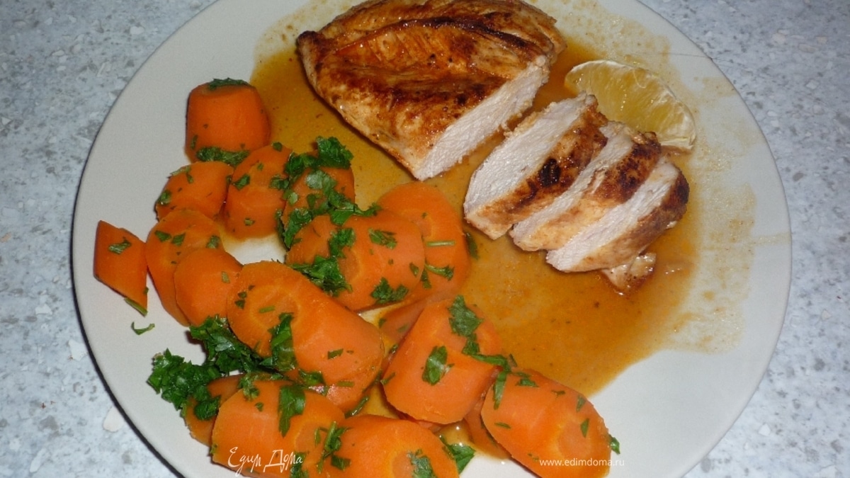 Куриная грудка в апельсиновом соусе