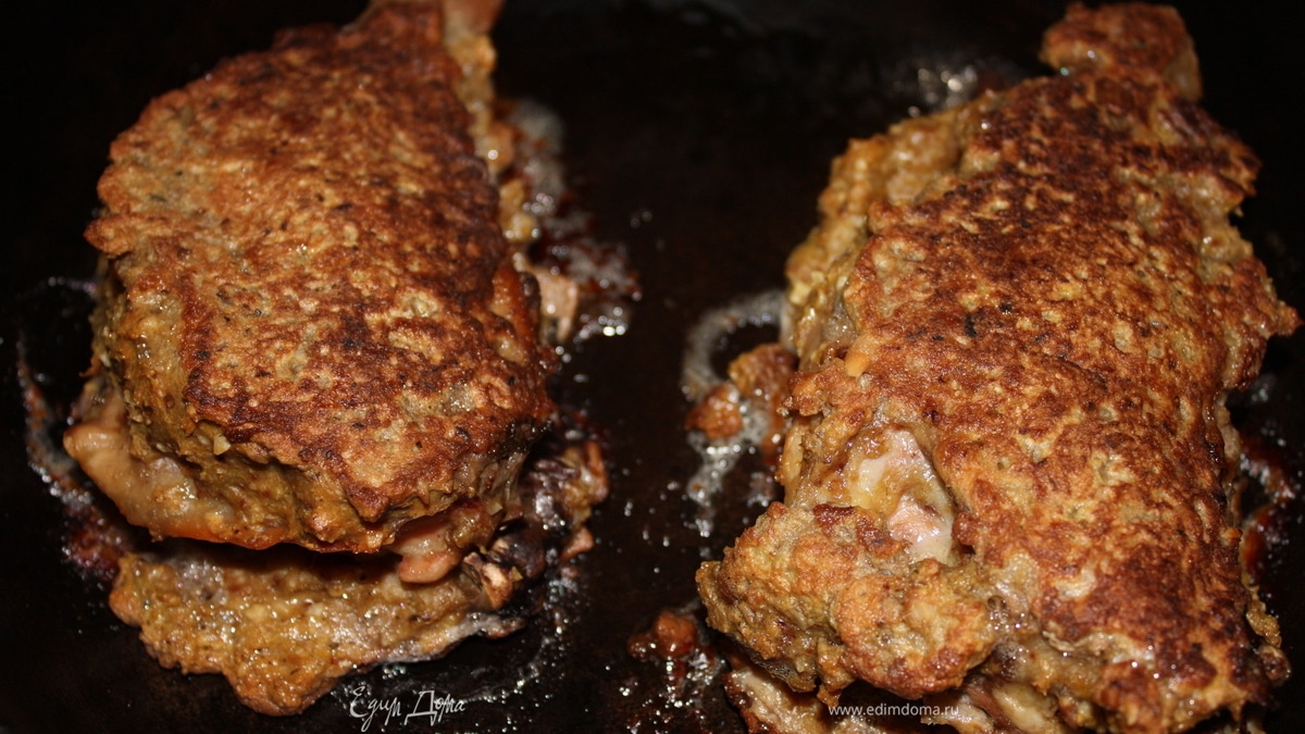 Куриные ножки в хрустящем ореховом кляре