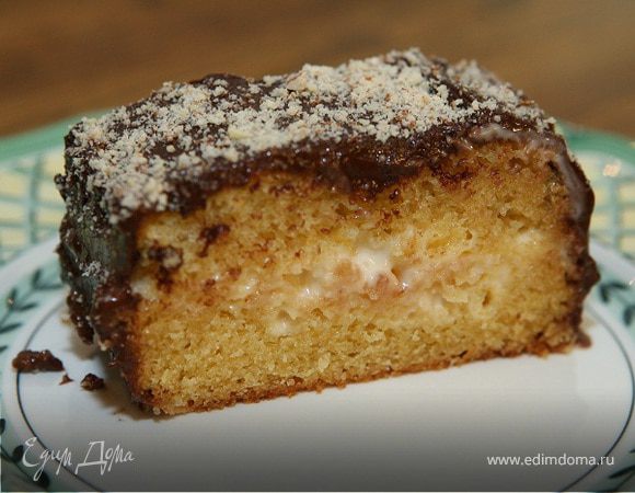 Бостонский пирог в шоколадной глазури Бостонский пирог в шоколадной глазури