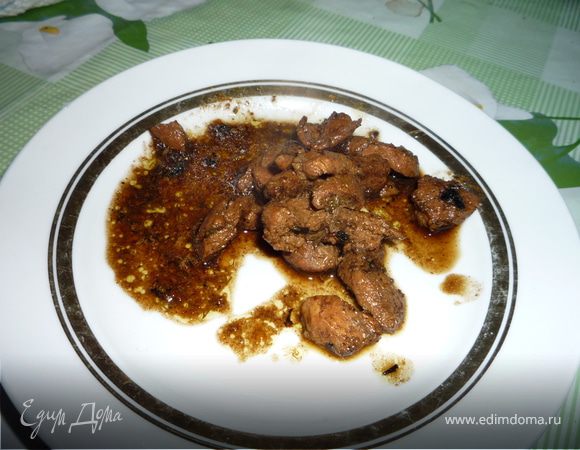 Мясо, тушеное в кофе