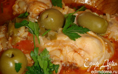 Рецепт Курица с рисом по-испански