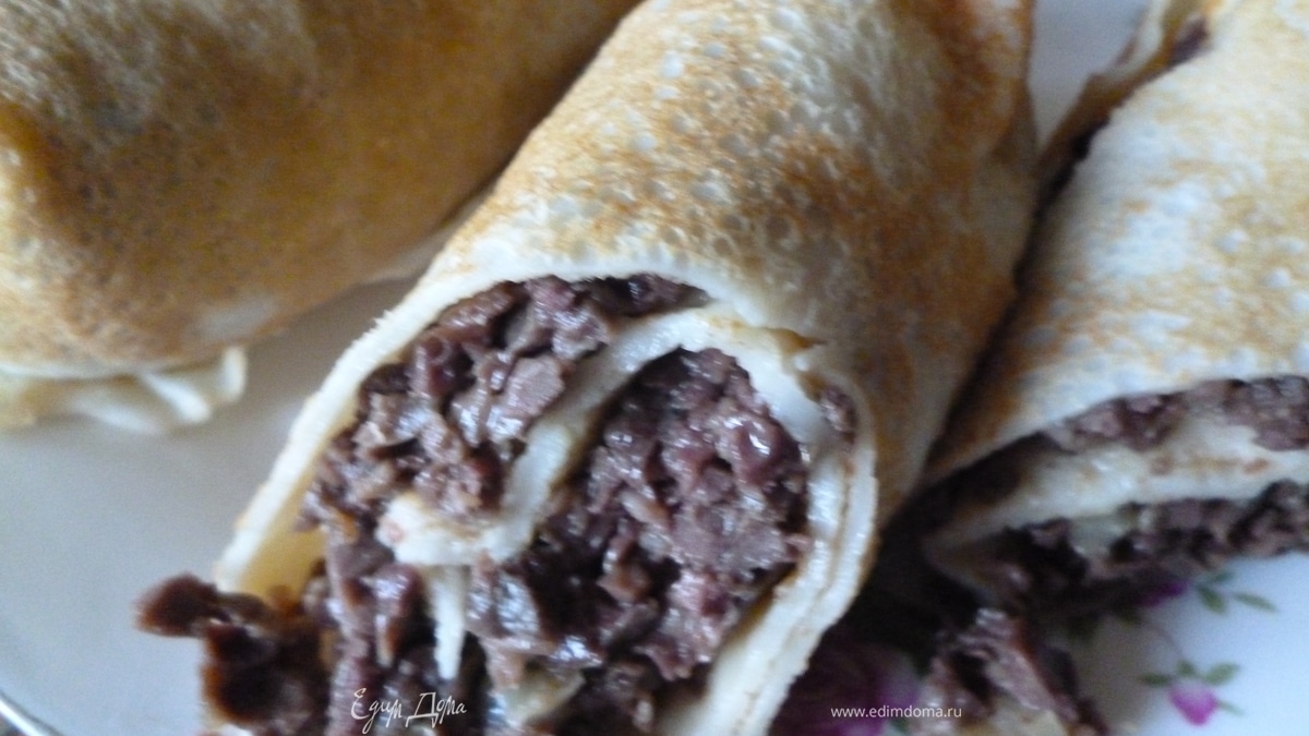 Блинчики к рождеству с начинкой из сердца и легких