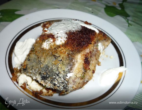 Карп, жареный со сметаной