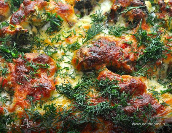 Куриные полпетты под сальсой и бешамель (Le polpette con la salsa &amp; besciamella)