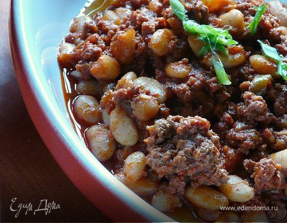 Острое чили с говядиной и фасолью