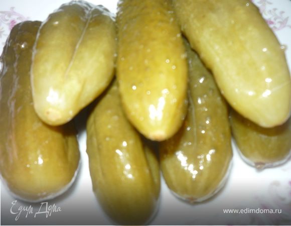 Соленые консервированные огурцы "На рынок можно не ходить"