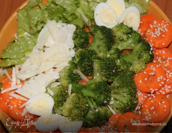 Морковное брокколи с твердым сыром Морковное брокколи с твердым сыром