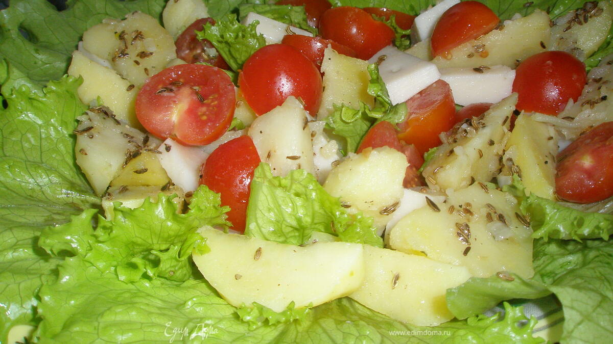 Картофельный салат с сыром