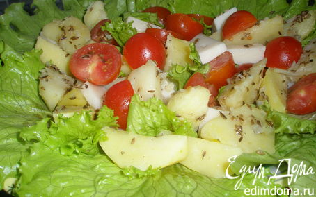 Рецепт Картофельный салат с сыром