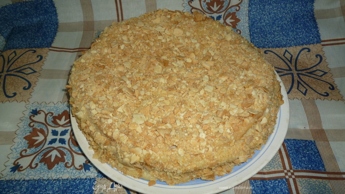 Мой наполеон с двумя кремами.