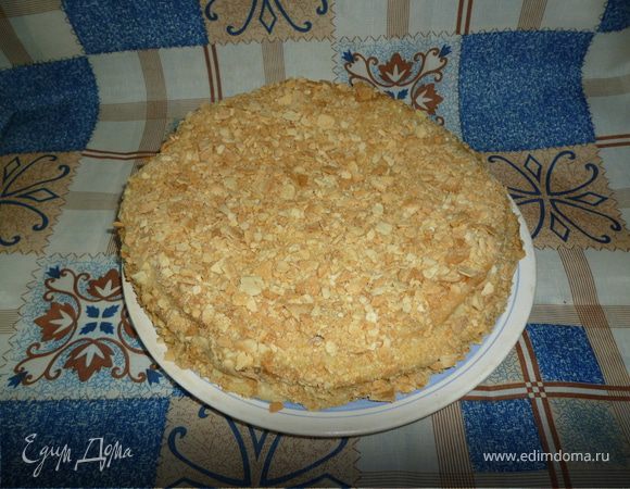 Мой наполеон с двумя кремами. Мой наполеон с двумя кремами.