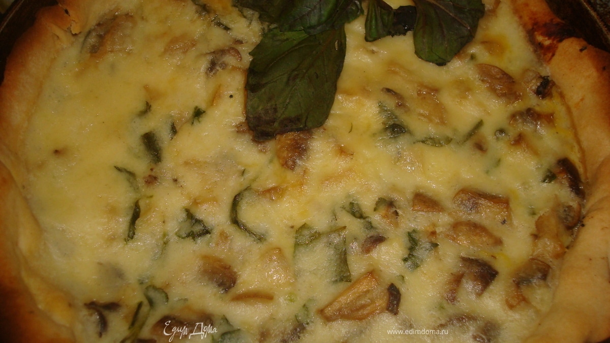 Crostata ai funghi - Пирог с грибами