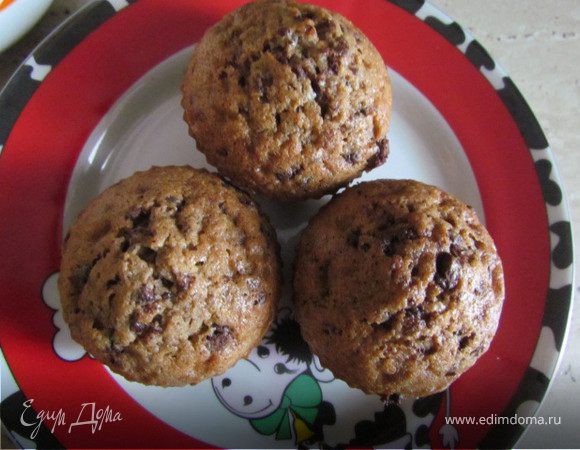 Воздушные маффины с шоколадной крошкой