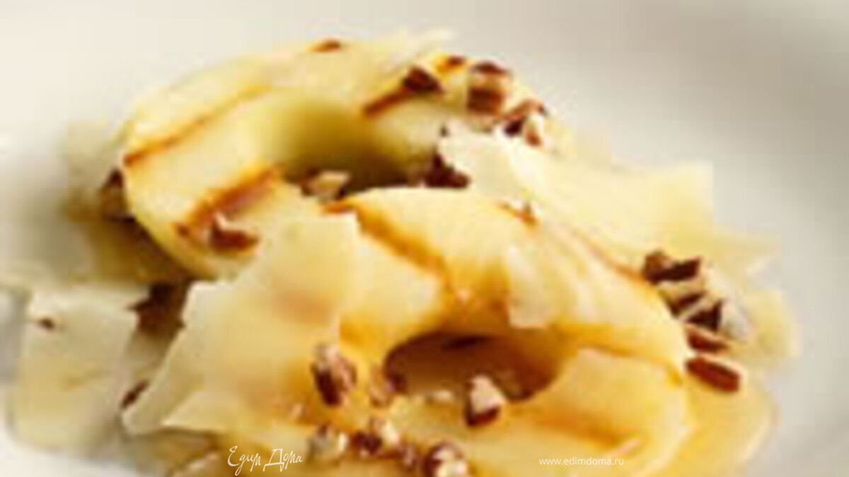 Жареные яблоки с мёдом и сыром