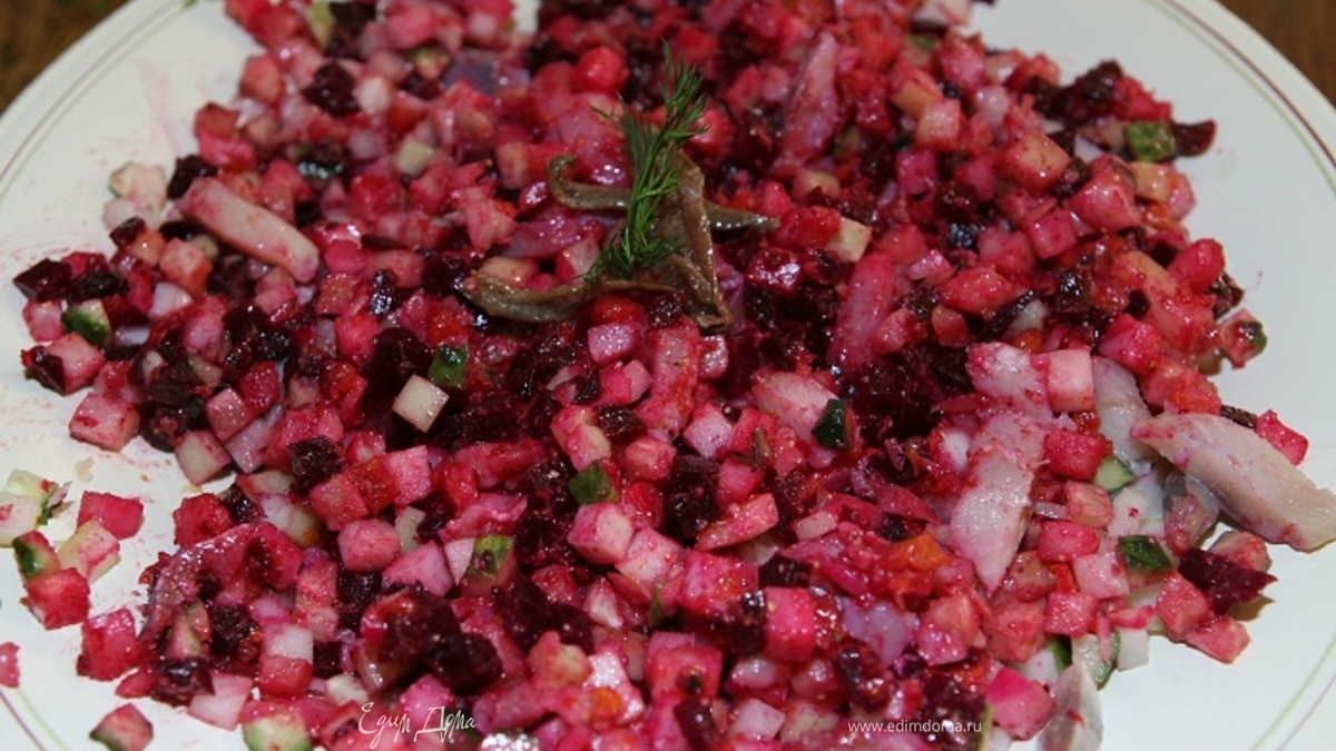 Винегрет с фасолью