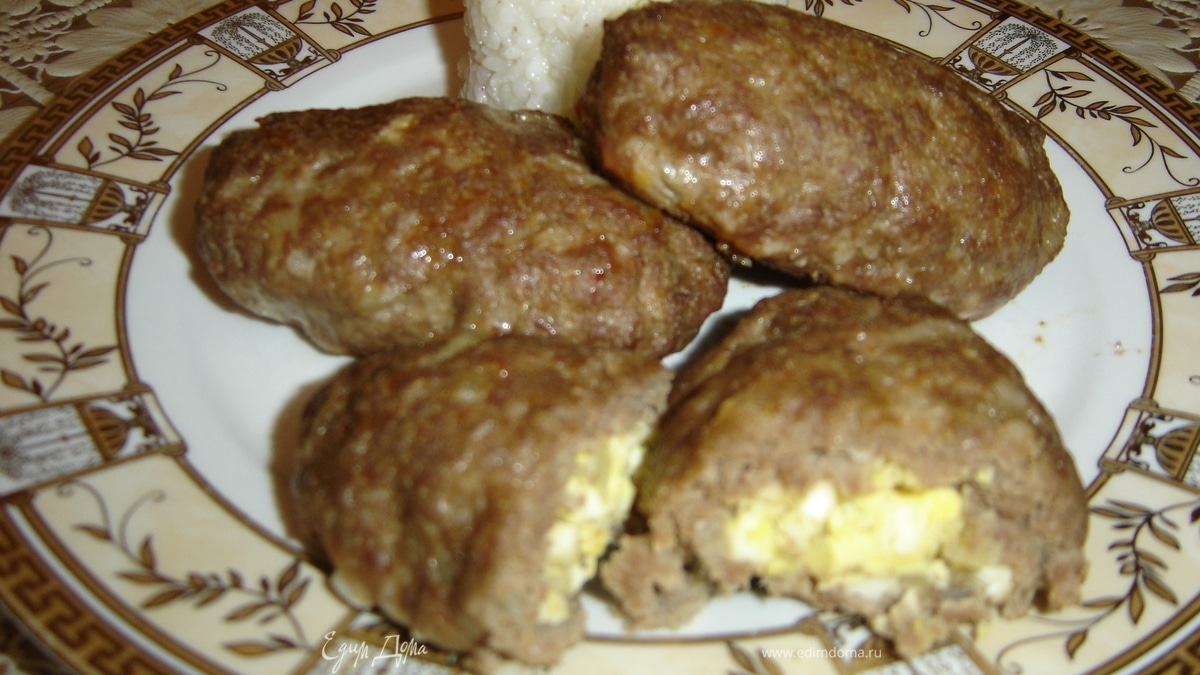 Зразы с яичной начинкой