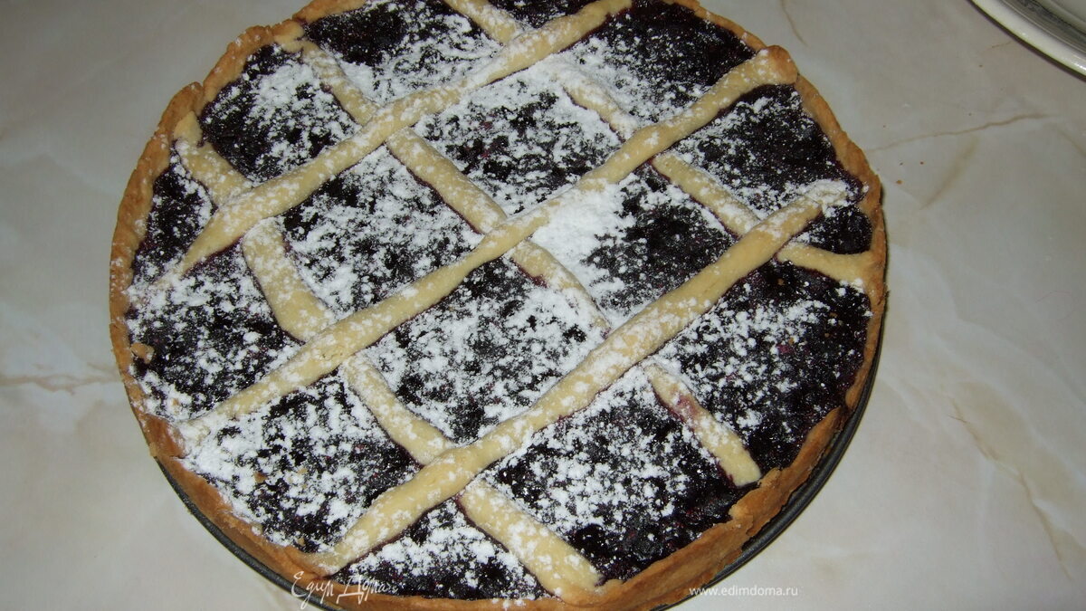 Пирог из черники