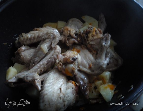 Цыпленок по-бургундски