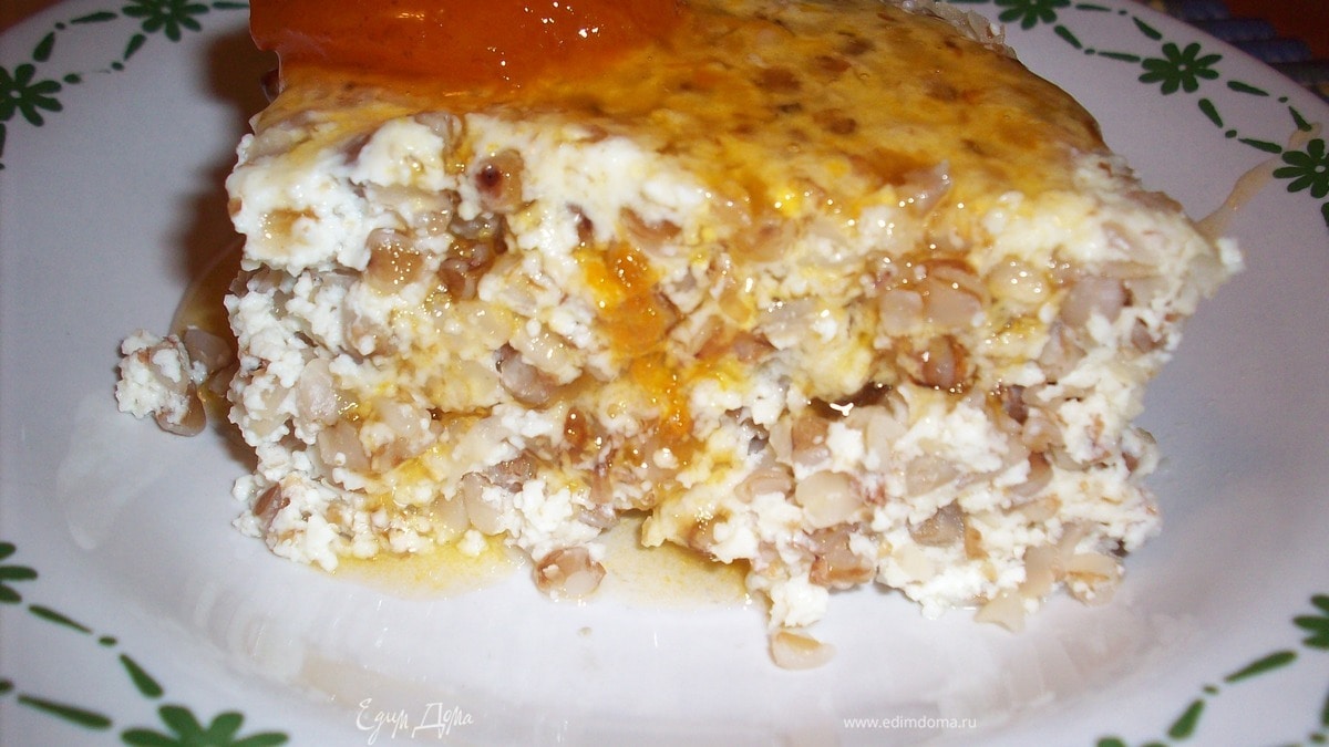 Творожно-гречневая запеканка на завтрак