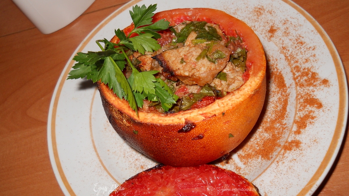 Свинина с грейпфрутом