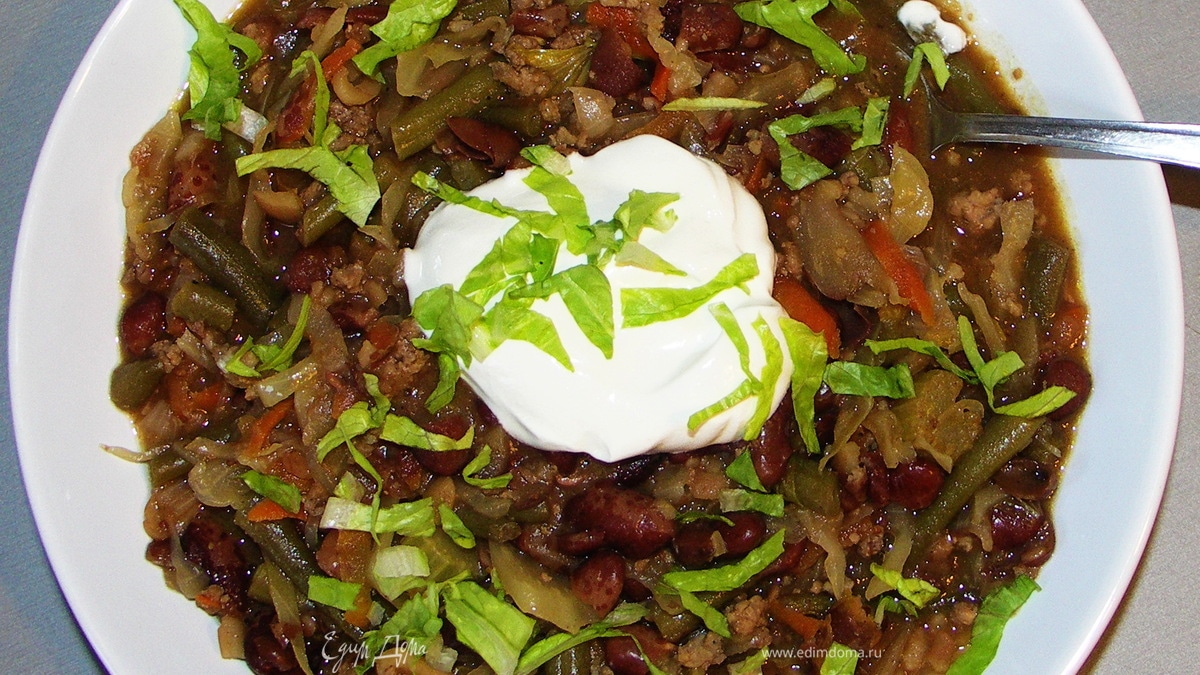 Густая фасолевая солянка