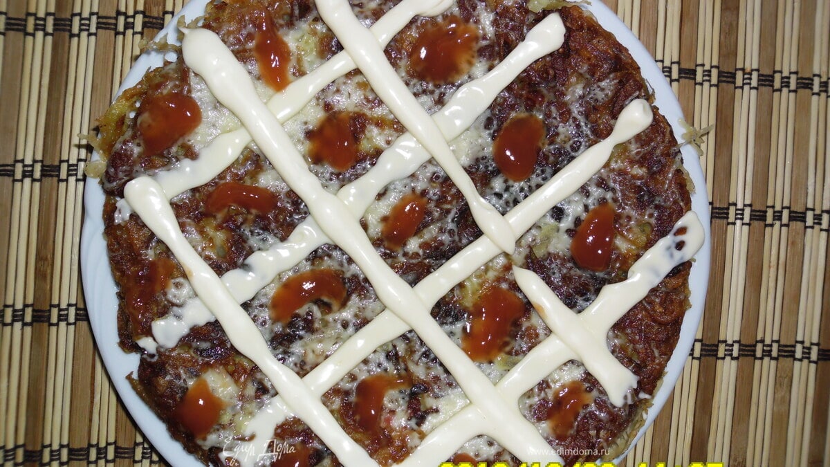Ленивая картофельная пицца