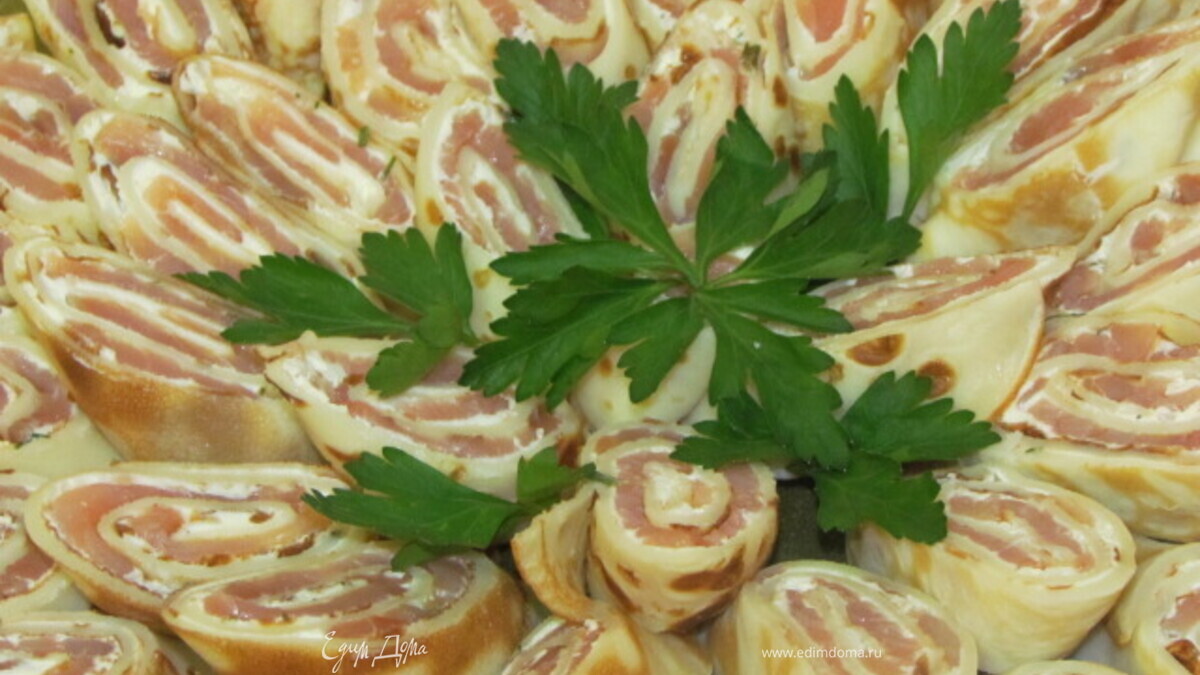 Рулетики с семгой