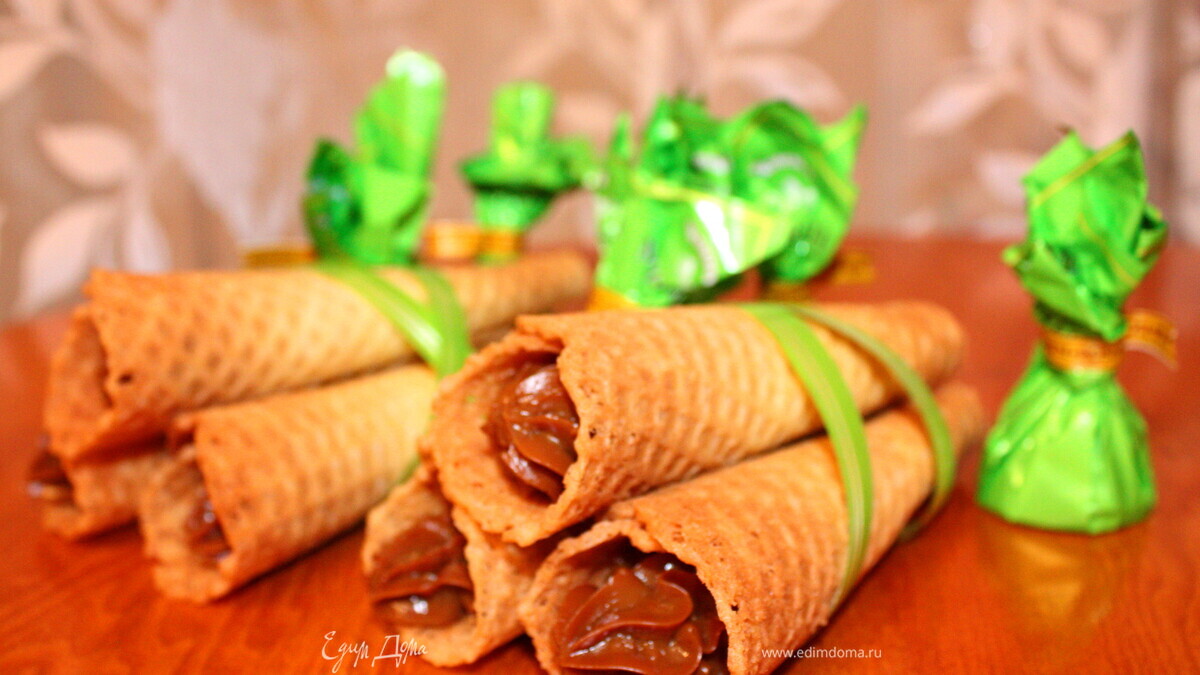 Трубочки со сгущенкой или любой другой начинкой