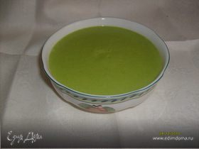 Суп-пюре из зелёного горошка