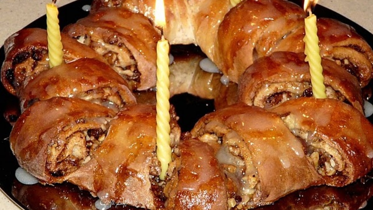 Венок св. Лючии- сдобный сладкий завтрак