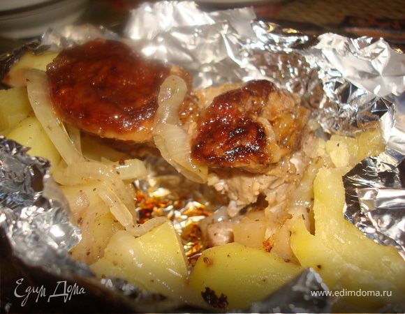 Ребрышки в фольге