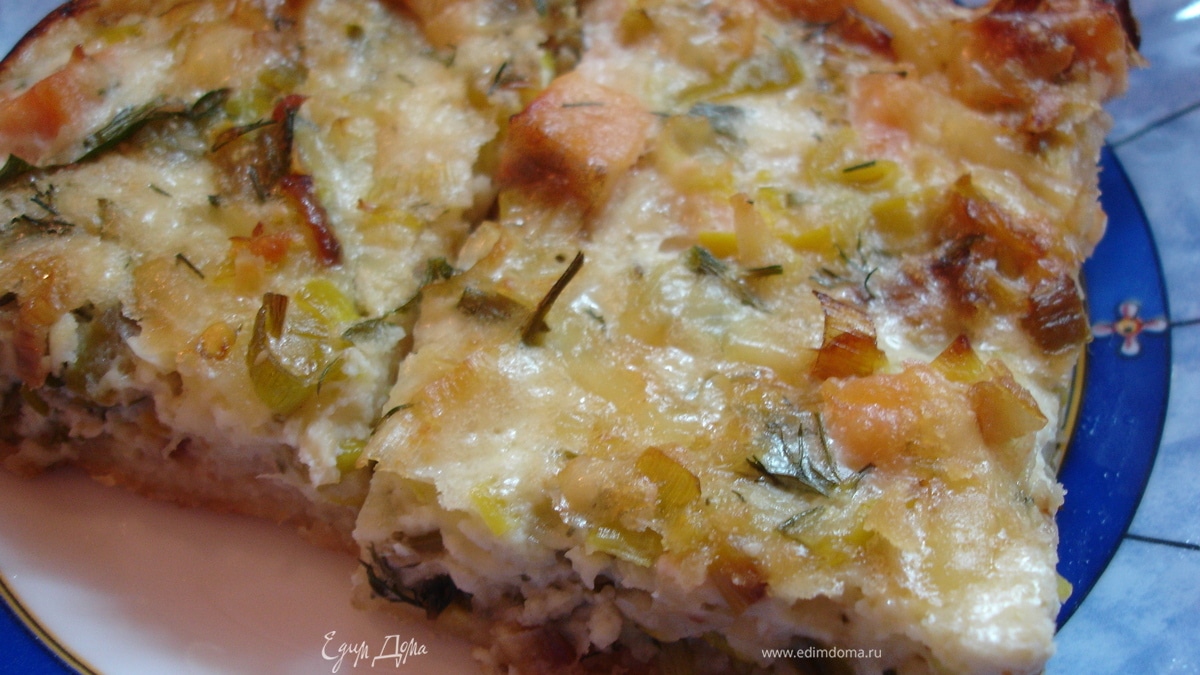 Пирог с семгой "квише"