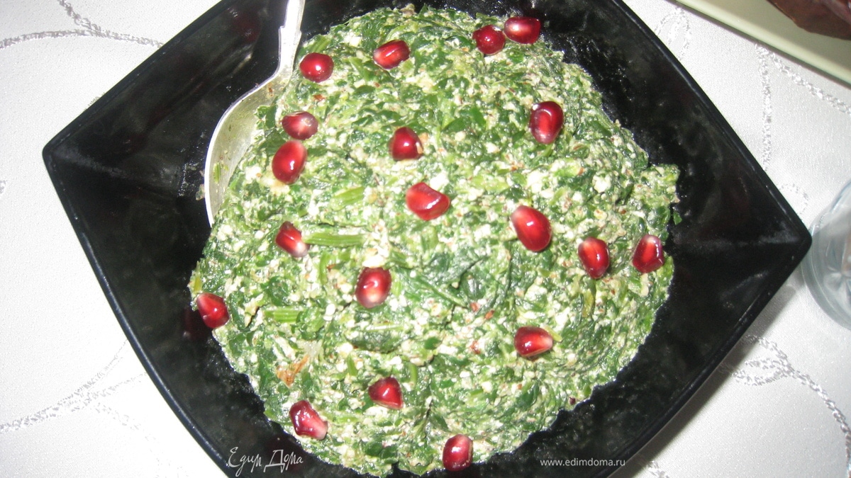 Салат "Шпинат оригинальный"