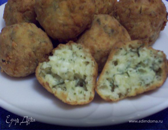 Творожно-сырные шарики Творожно-сырные шарики