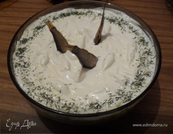 Салат "Рыбки в пруду"