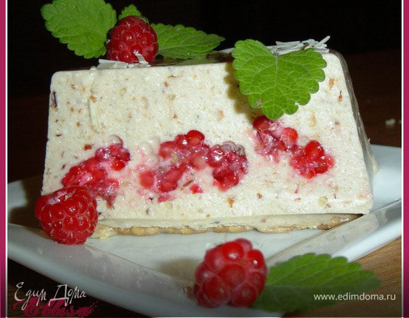Торт творожный с черешней и малиной Торт творожный с черешней и малиной