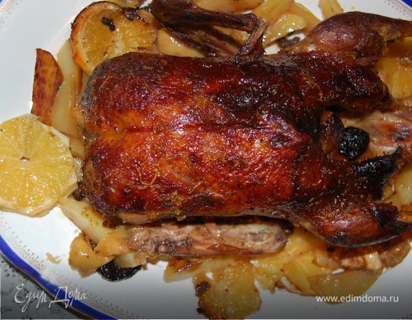 Рождественский гусь в цитрусовой карамели Рождественский гусь в цитрусовой карамели