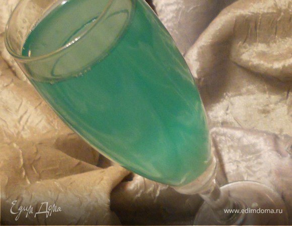 Желе из игристого вина &amp; Blue Curacao