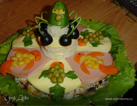 Салат "Золотая рыбка" Салат "Золотая рыбка"