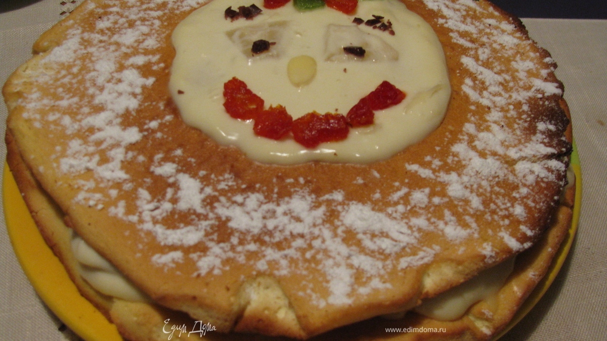 Йогуртовый торт с ананасами